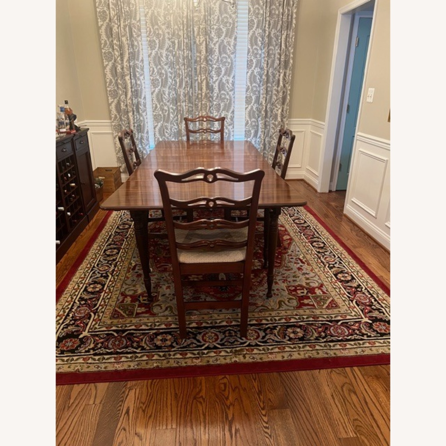 Wooden Dining Room Table with 4 Chairs - image-3