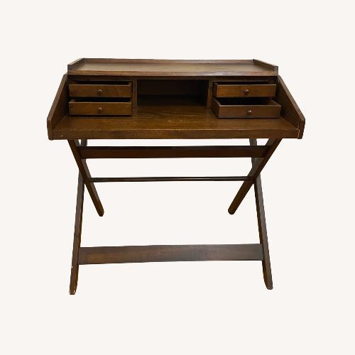 Used Vintage/Antique Finds Dark Brown Wood Desk for sale on AptDeco