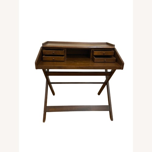 Used Vintage/Antique Finds Dark Brown Wood Desk for sale on AptDeco