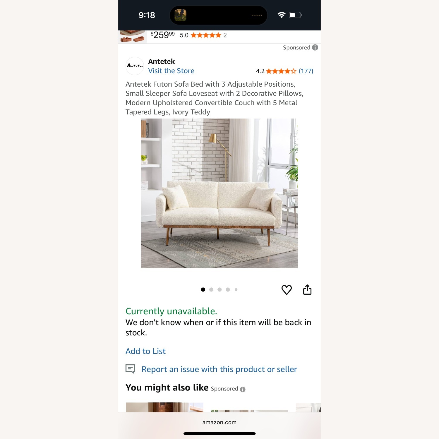 White Fabric 2 Seater Sofa - image-4