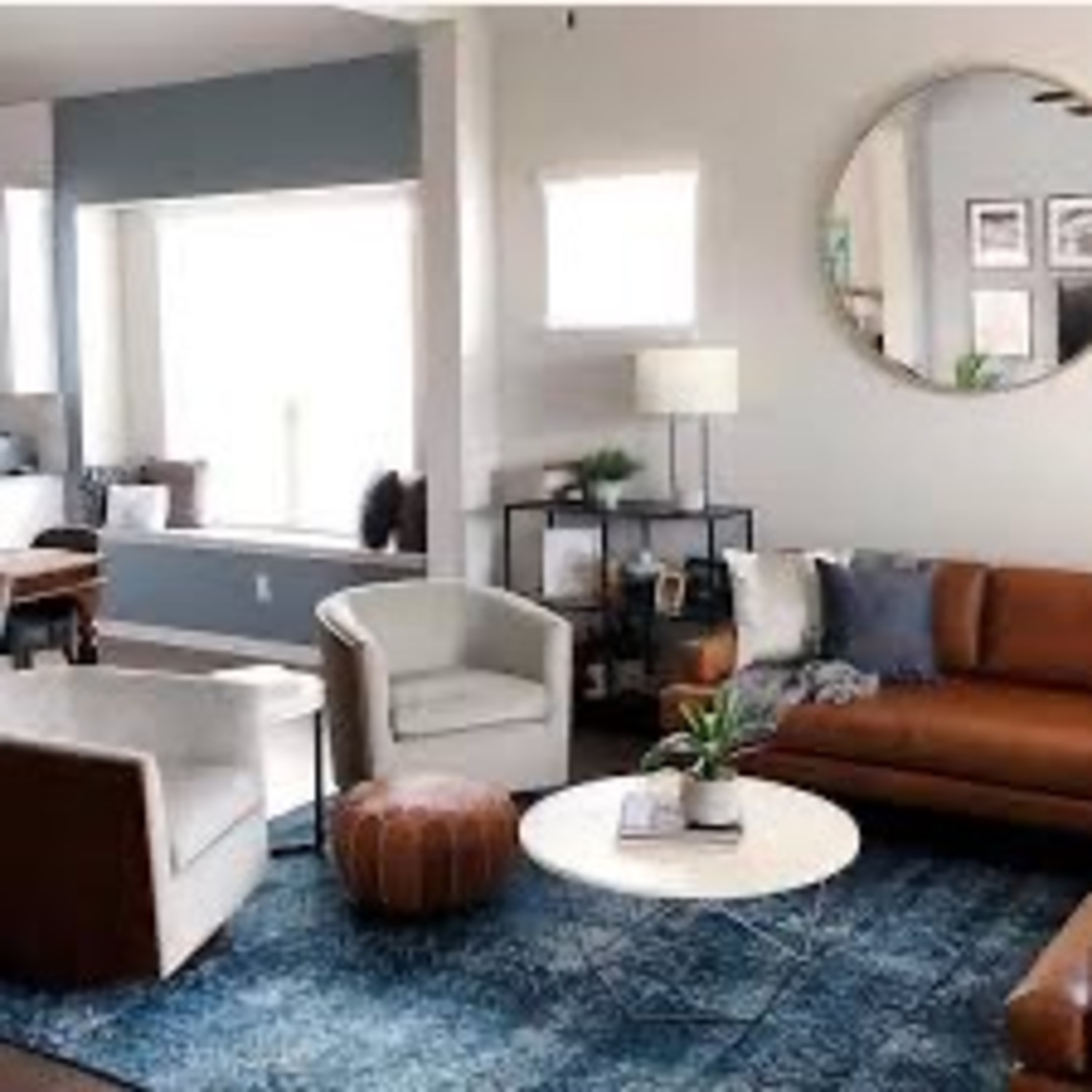 Ruggable “Herringbone Batik Ocean Blue” 8x10 - image-2