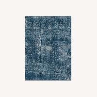 Ruggable “Herringbone Batik Ocean Blue” 8x10