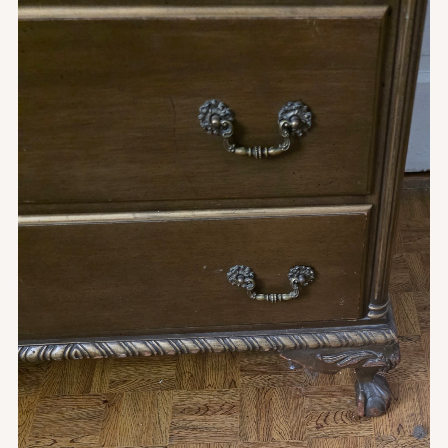 Vintage/Antique Finds Dark Brown Wood Dresser - image-2