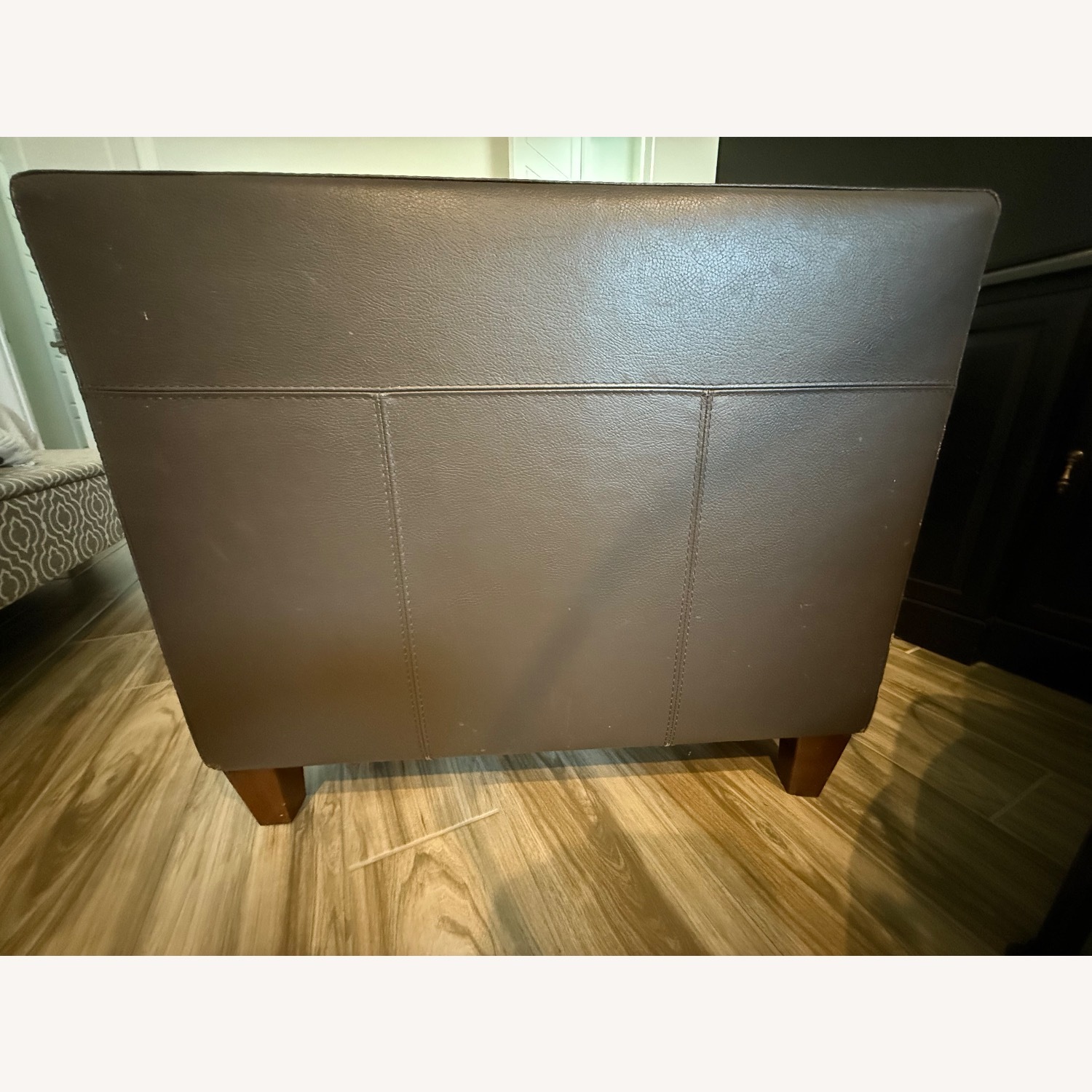 Dark Brown Top Grain Leather 2 Seat Sofa - image-2