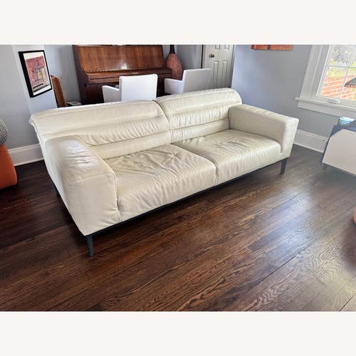 Used Italsofa White Leather 3+ Seater Sofa for sale on AptDeco
