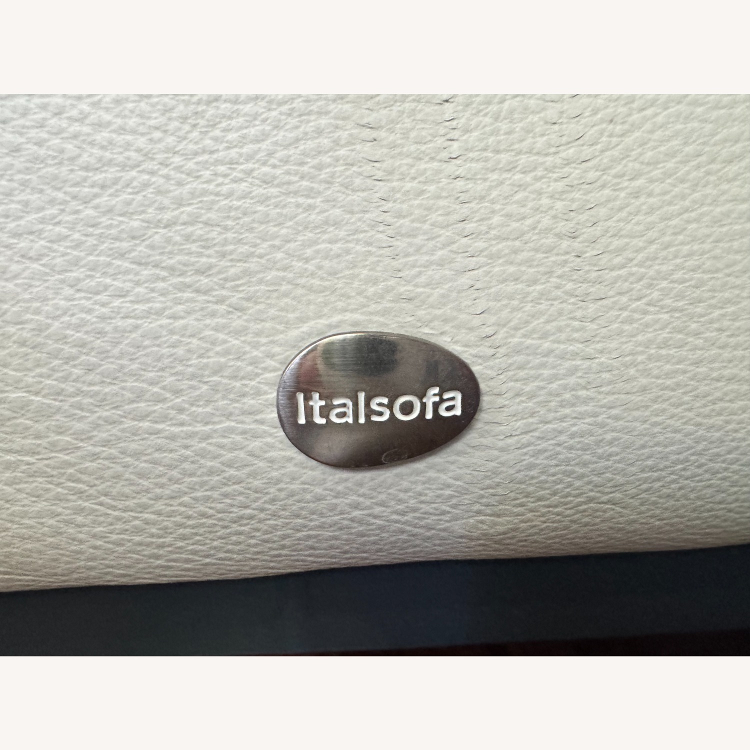 Italsofa White Leather 3+ Seater Sofa - image-5