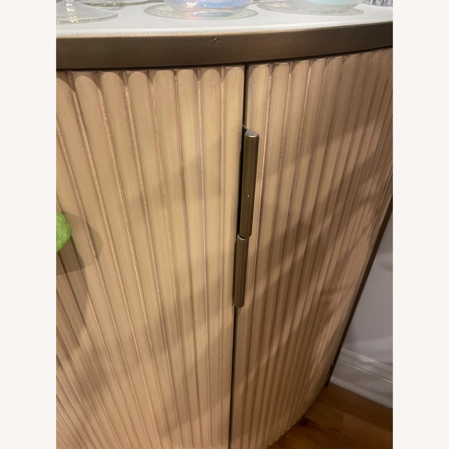 Crate & Barrel Fayette Corner Bookshelf Cabinet - image-6