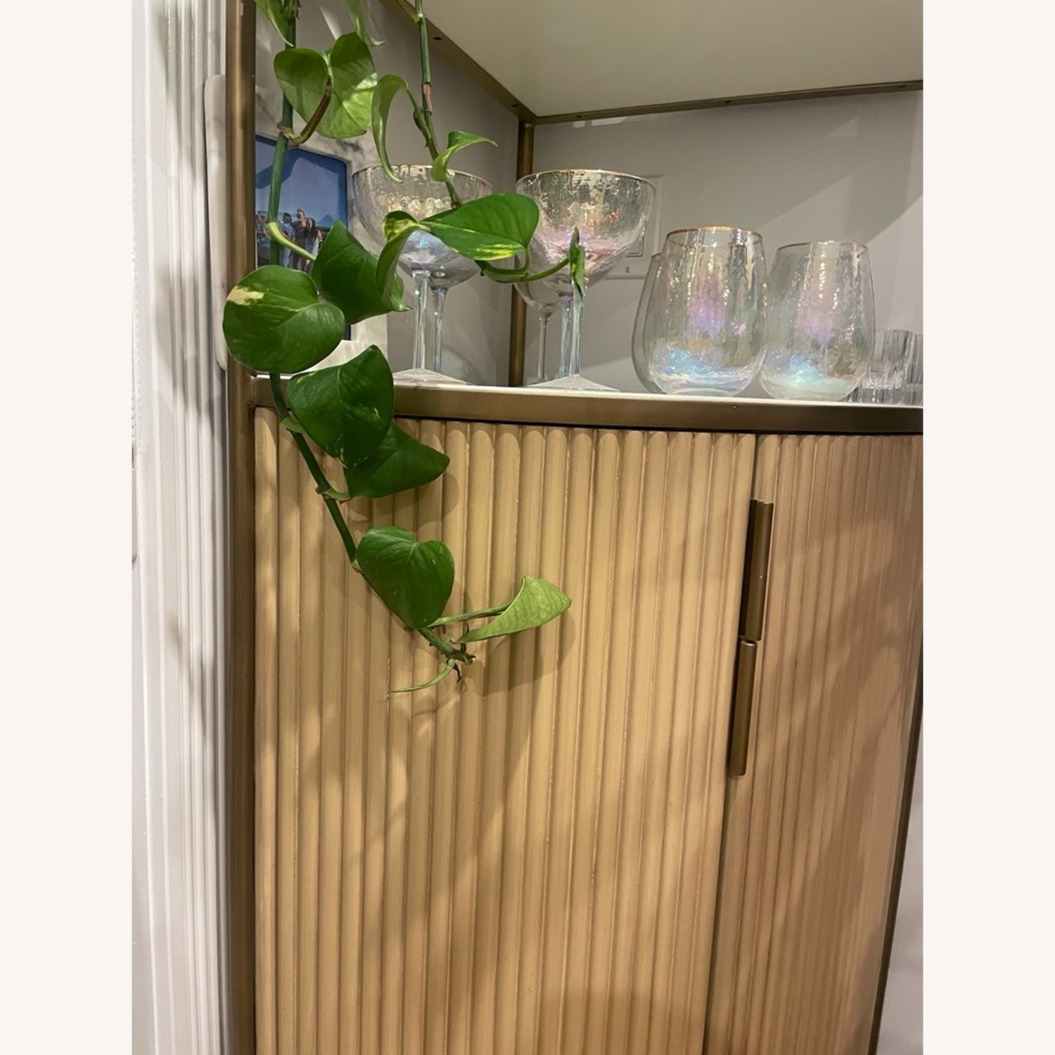 Crate & Barrel Fayette Corner Bookshelf Cabinet - image-2