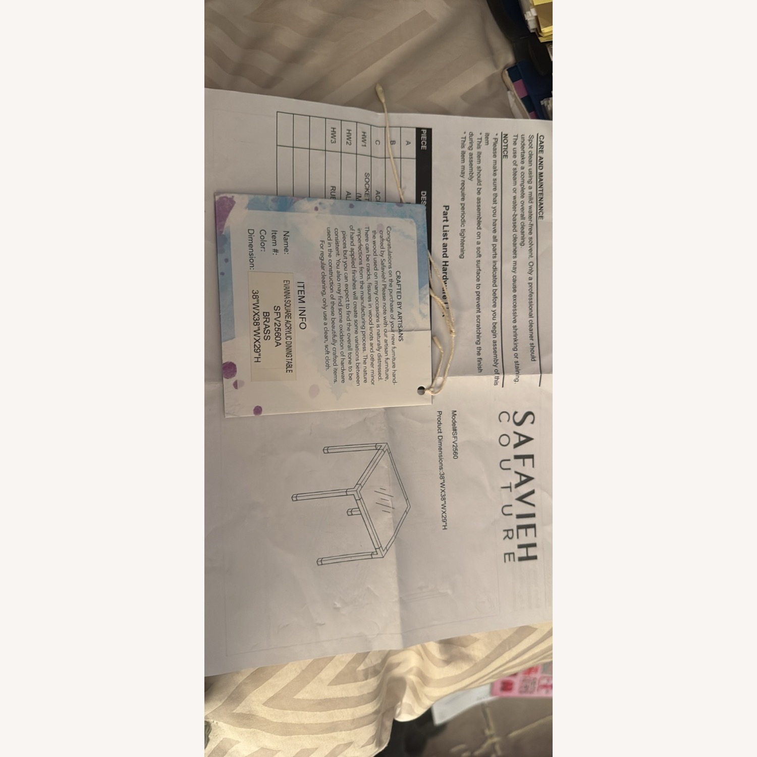 Safavieh Evanna Transparent Dining Table - image-3