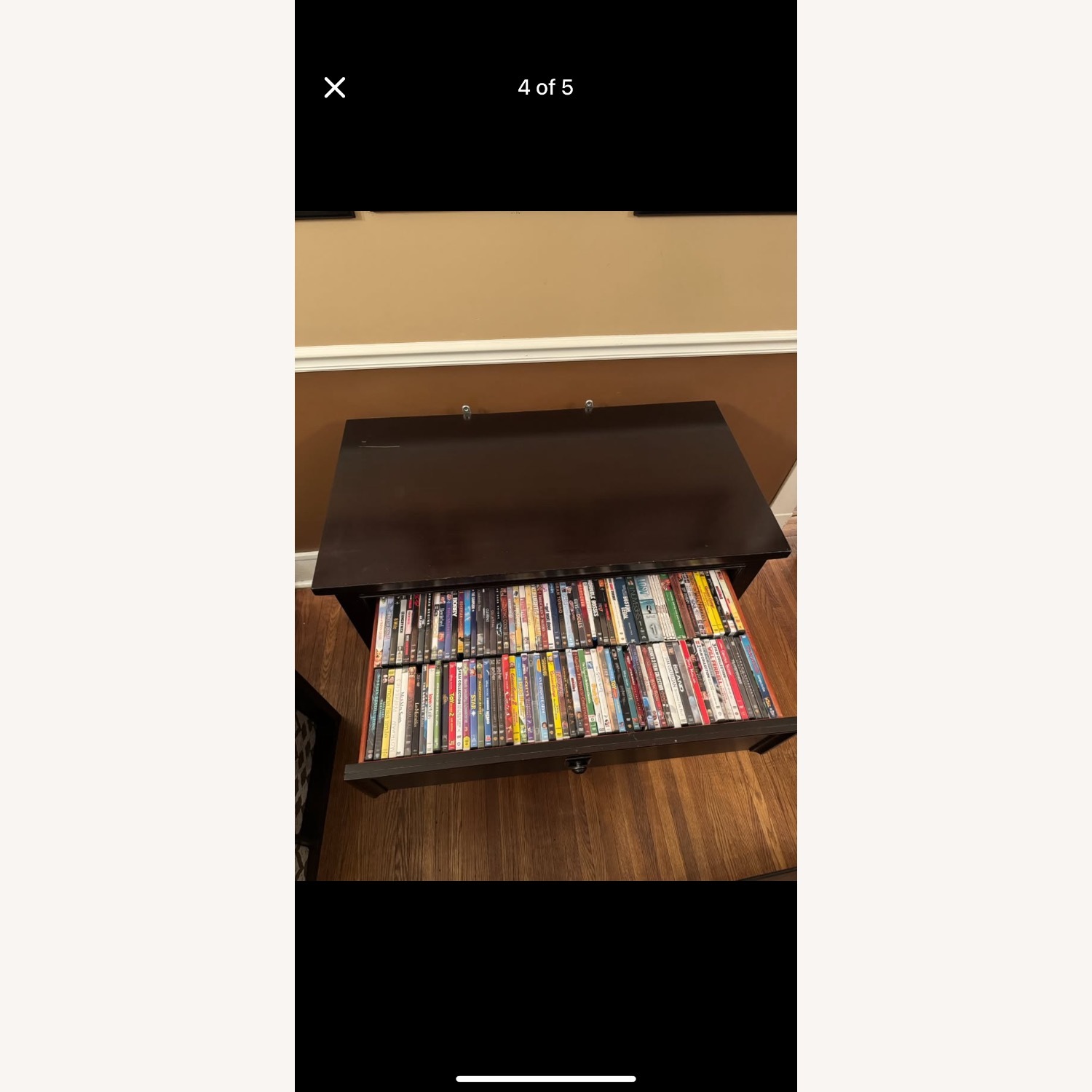 Ashley Furniture Dark Brown Wood Media Storage - image-4