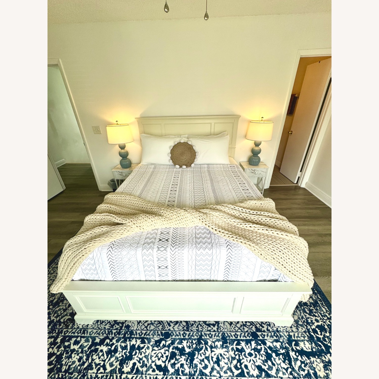 Auriel Off-White Queen Size Bed  - image-1