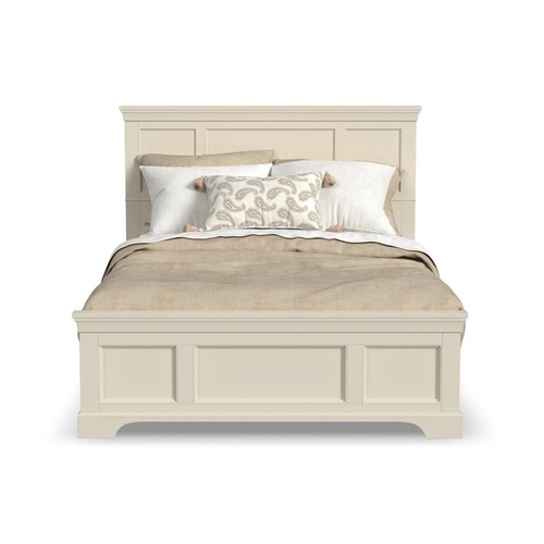 Used Auriel Off-White Queen Size Bed for sale on AptDeco