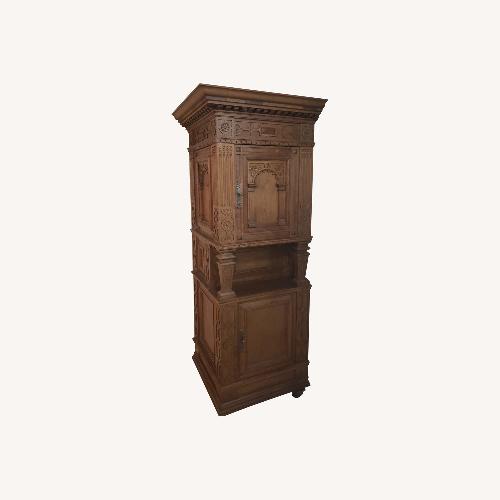 Used Antique Na Light Brown Wood Sideboard for sale on AptDeco