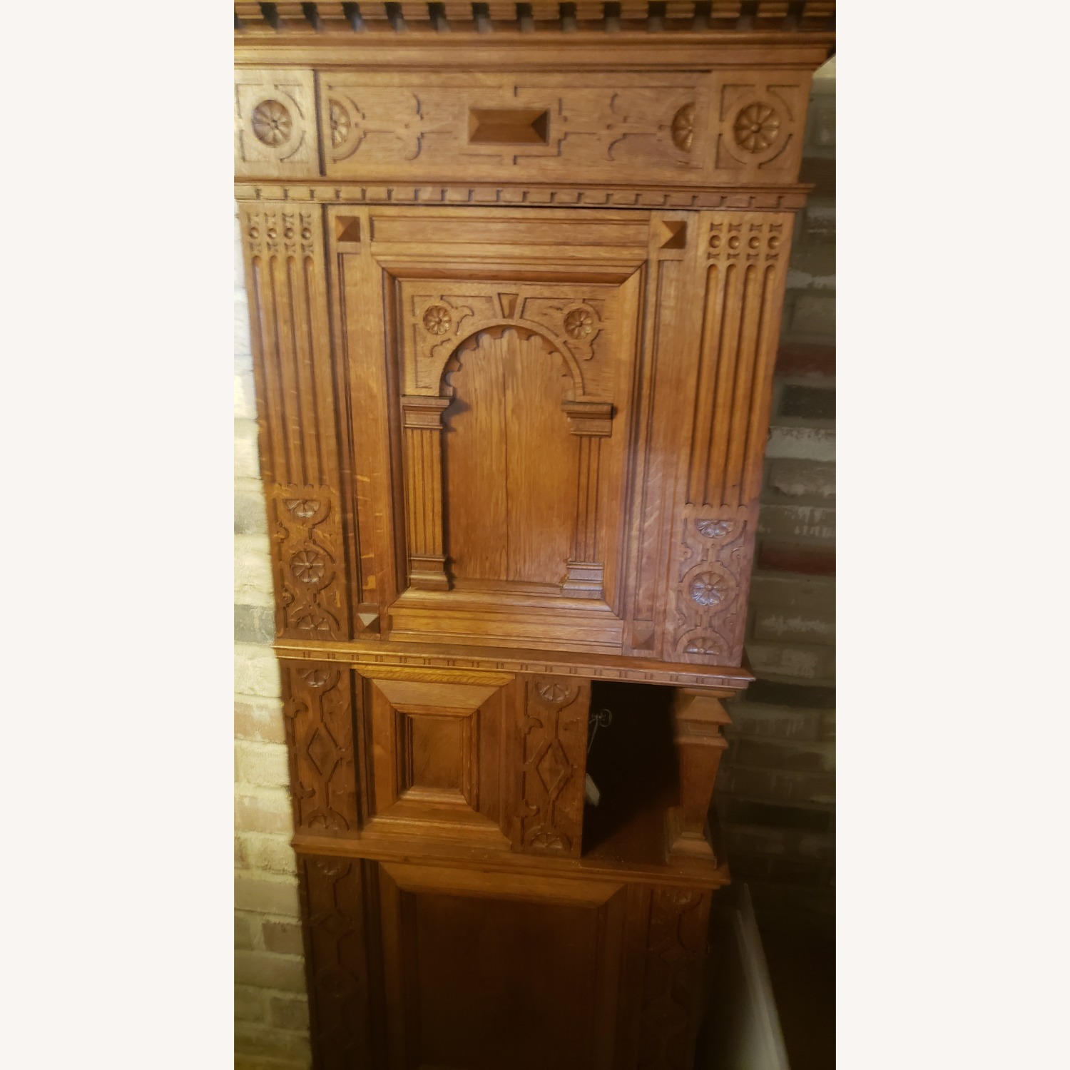 Antique Na Light Brown Wood Sideboard - image-2