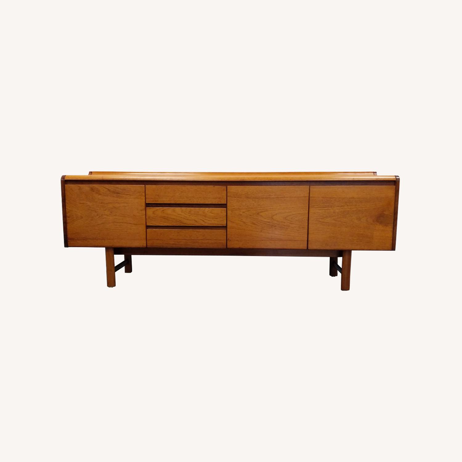 Vintage Mid Century Modern Teak Credenza - image-0