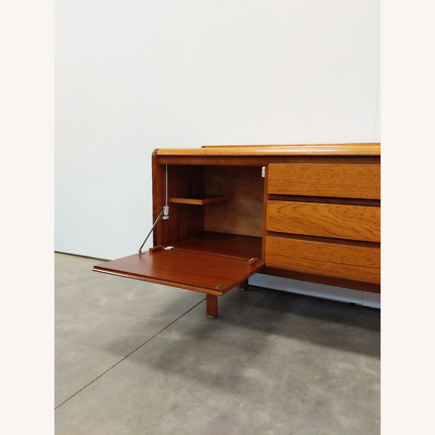 Vintage Mid Century Modern Teak Credenza - image-5