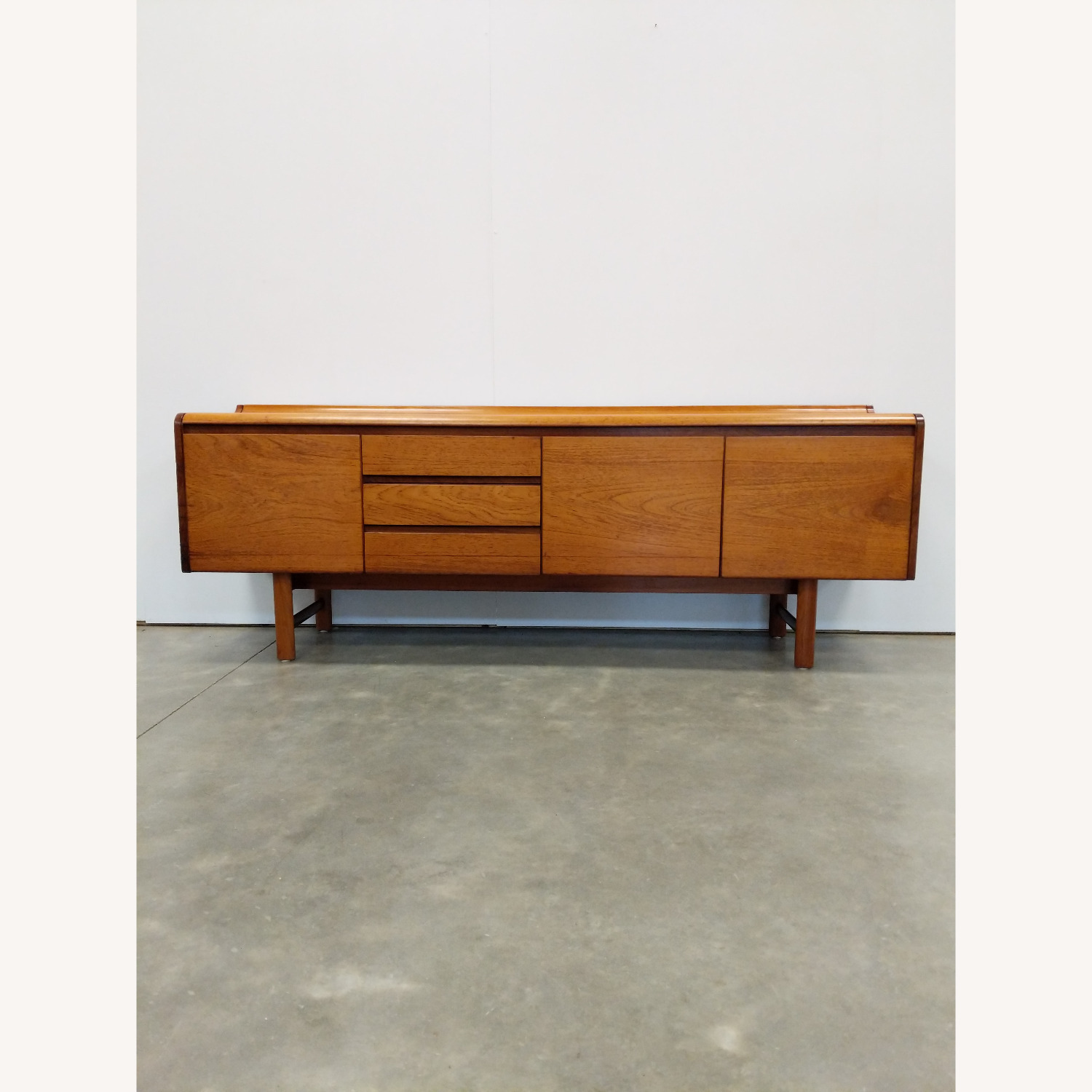 Vintage Mid Century Modern Teak Credenza - image-1