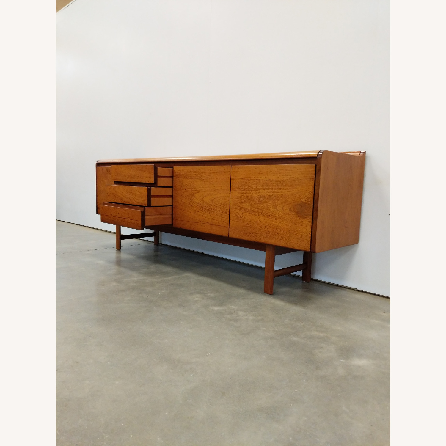 Vintage Mid Century Modern Teak Credenza - image-3