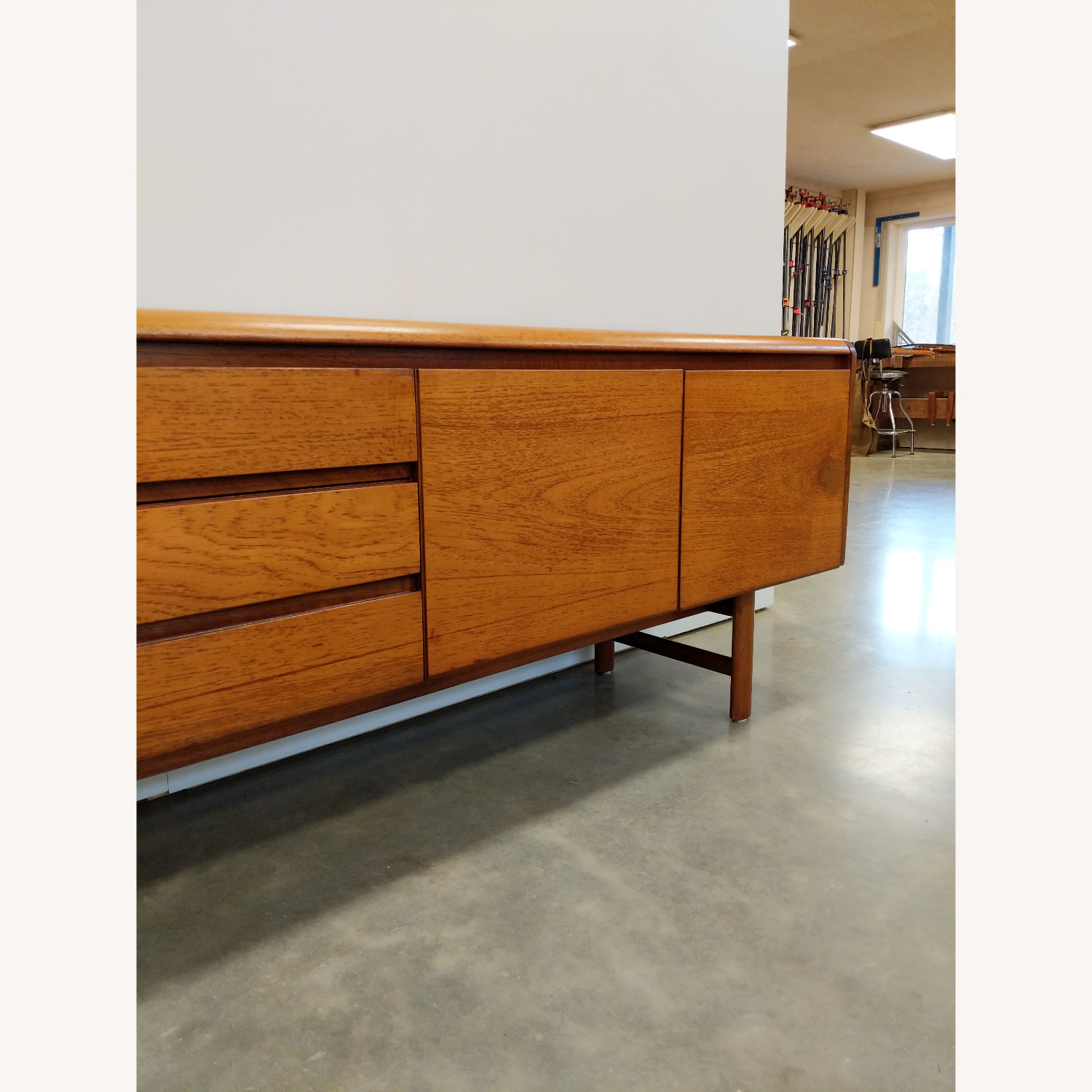 Vintage Mid Century Modern Teak Credenza - image-10