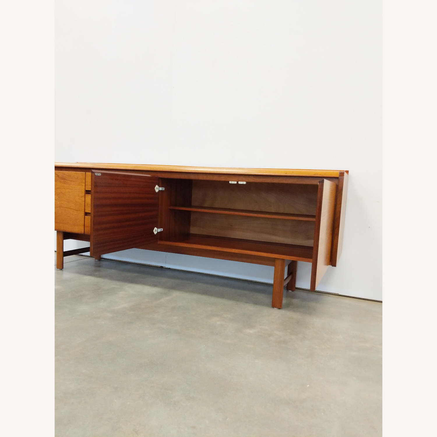 Vintage Mid Century Modern Teak Credenza - image-4