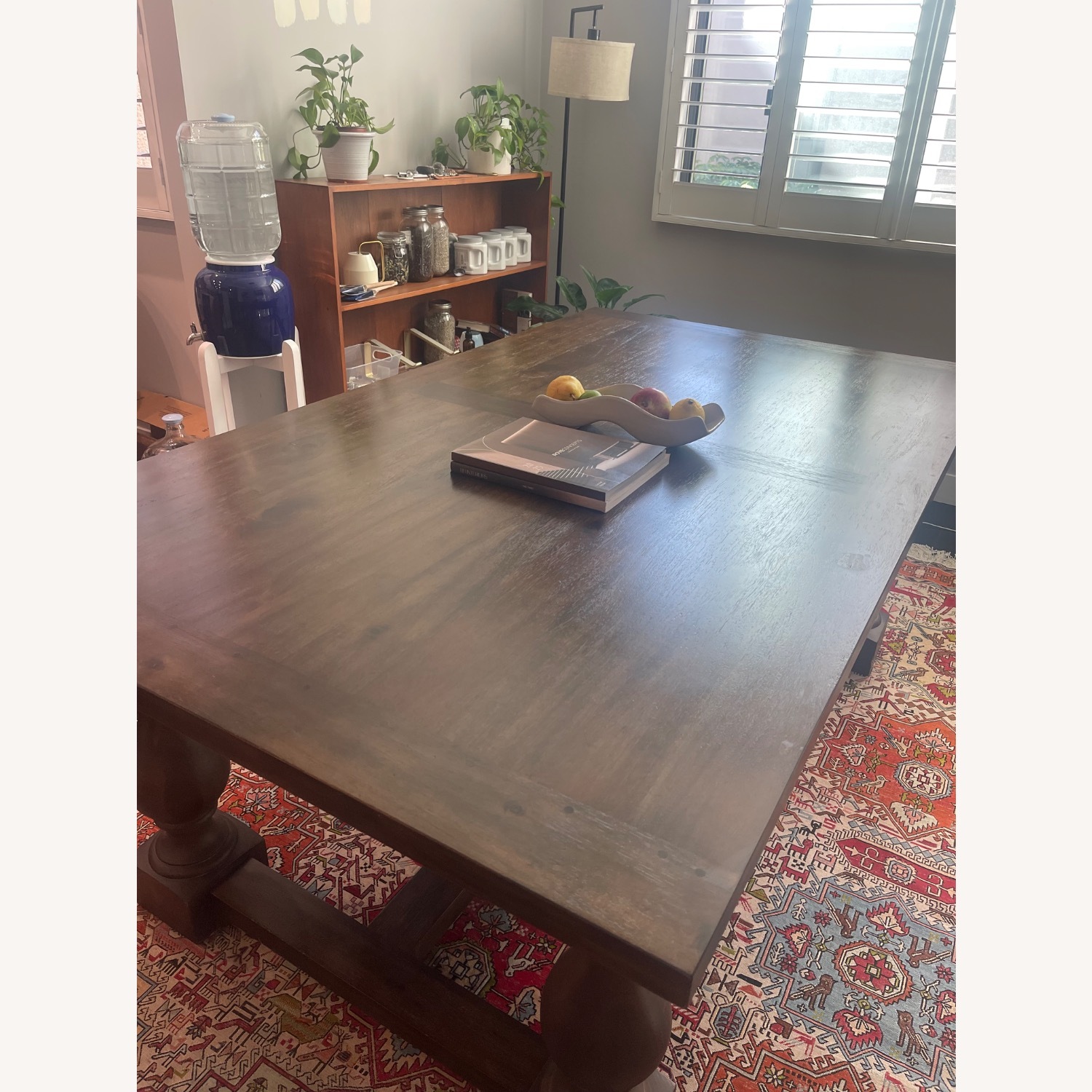 Restoration Hardware 17th C. Monastery Dark Brown Wood Dining Table - image-5