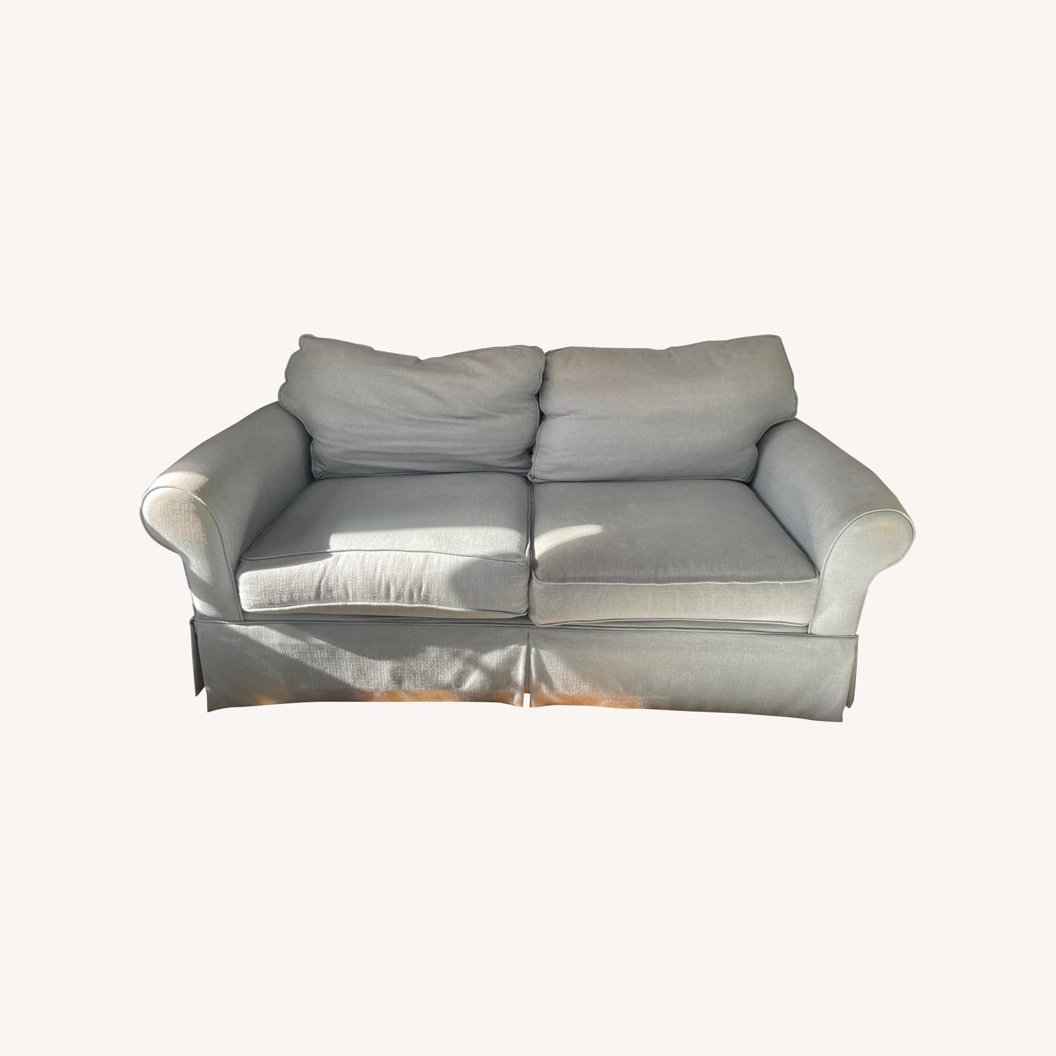 Raymour & Flanigan Blue 2 Seater Sofa - image-0