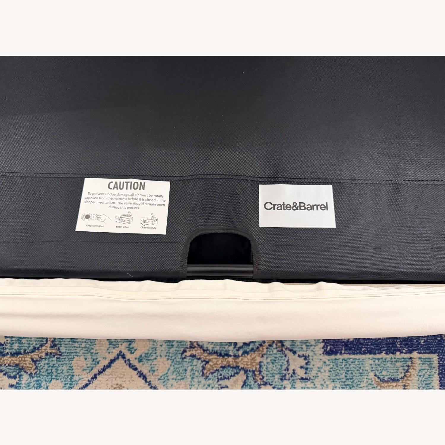 Crate & Barrel Willow White Sleeper Sofa - image-12