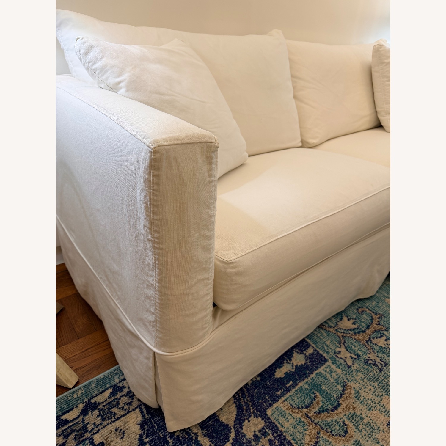 Crate & Barrel Willow White Sleeper Sofa - image-5