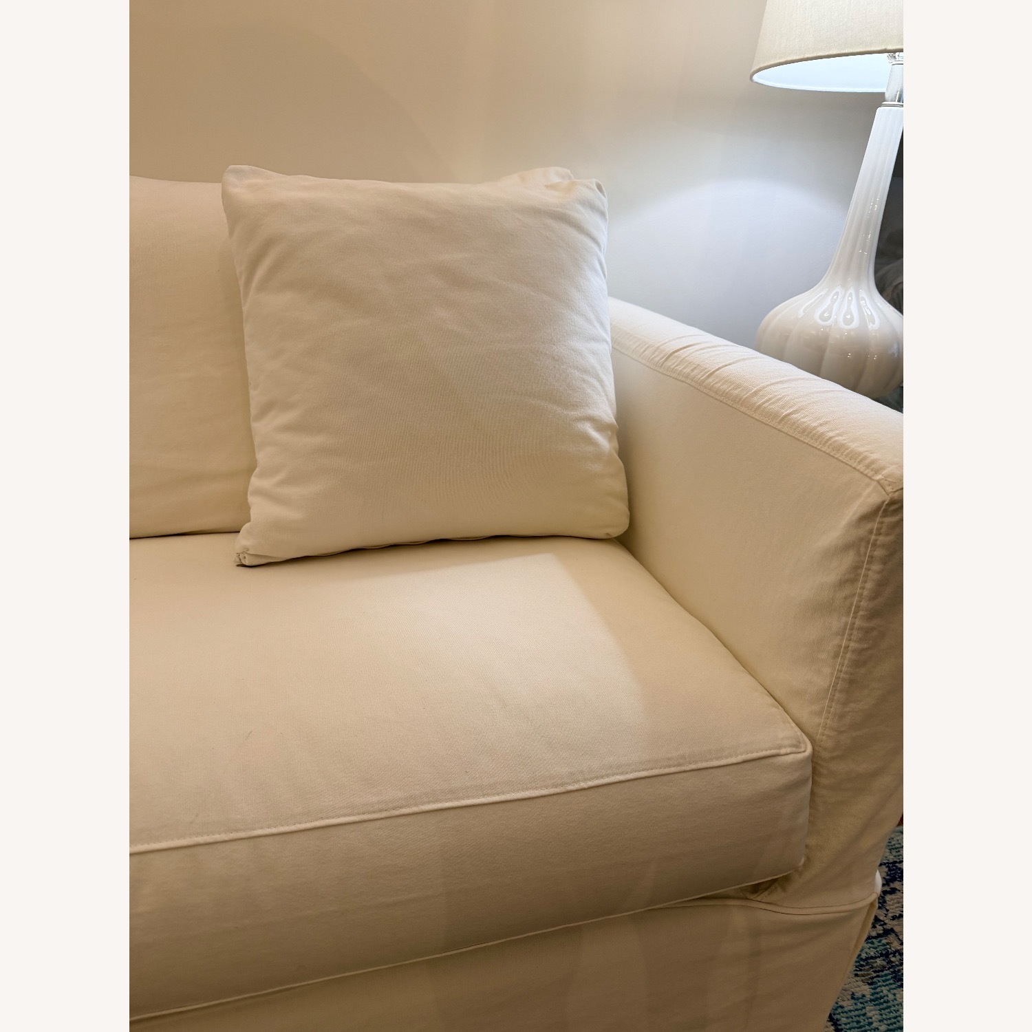 Crate & Barrel Willow White Sleeper Sofa - image-6