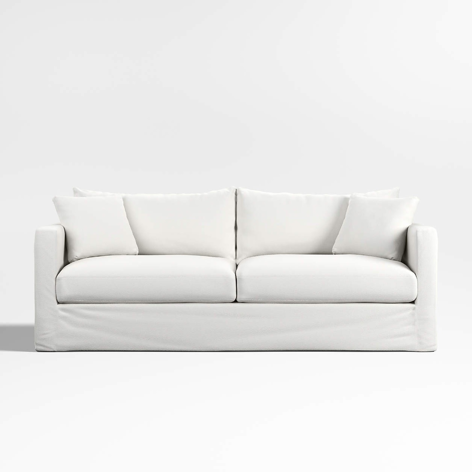 Crate & Barrel Willow White Sleeper Sofa - image-9