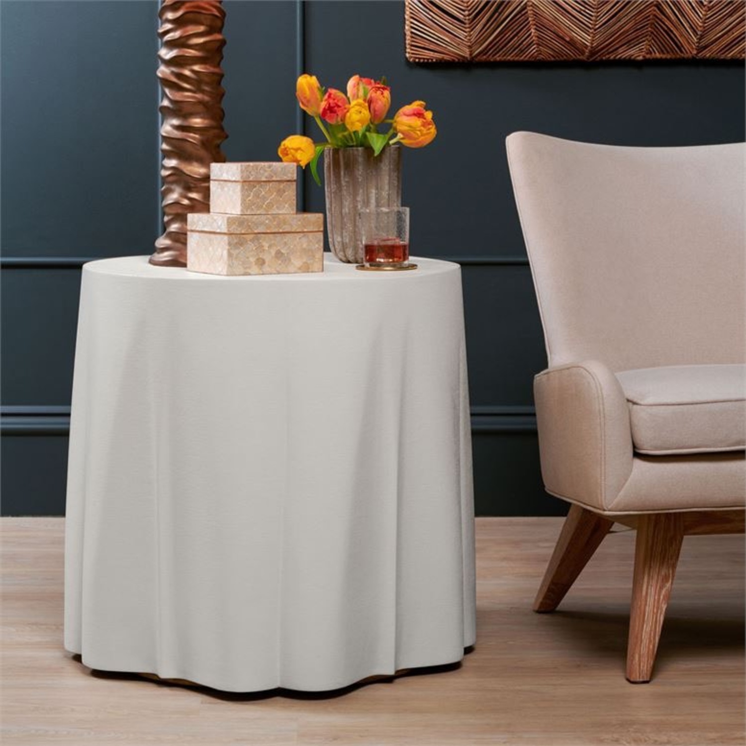 Made Goods Cascading White Side Table - image-2