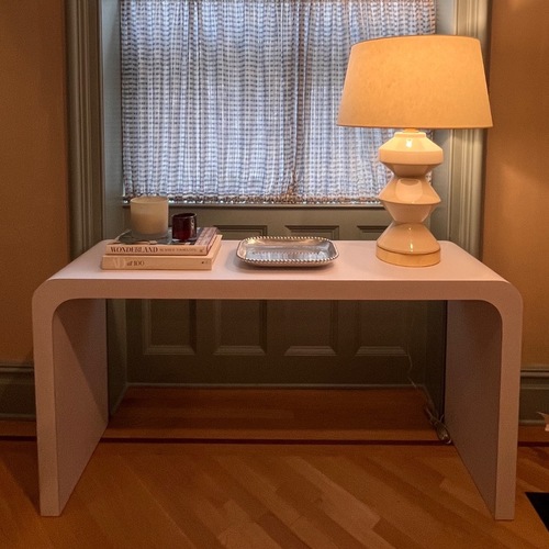 Used Vintage Parsons Style Console with Curved Edges for sale on AptDeco