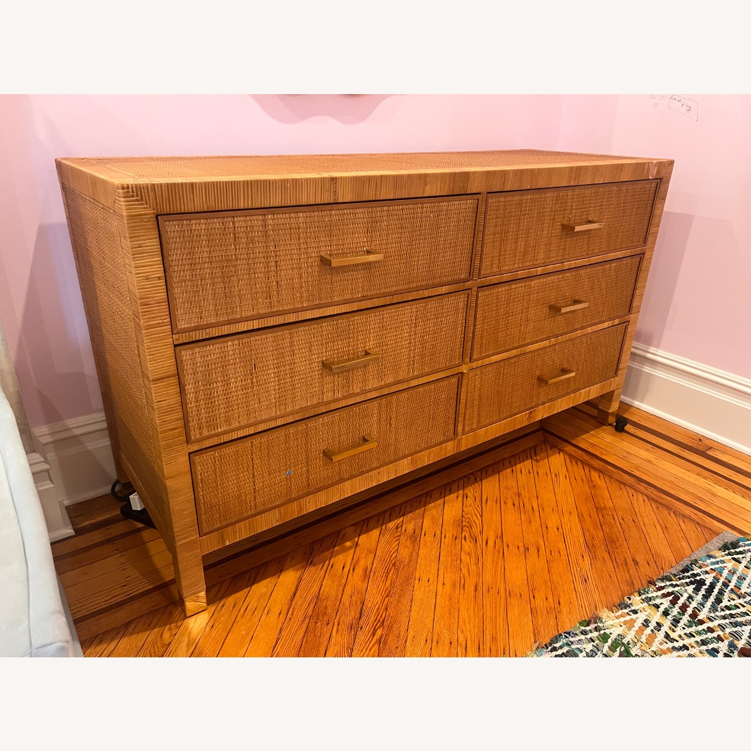 Serena & Lily Balboa Natural Rattan Dresser - AptDeco