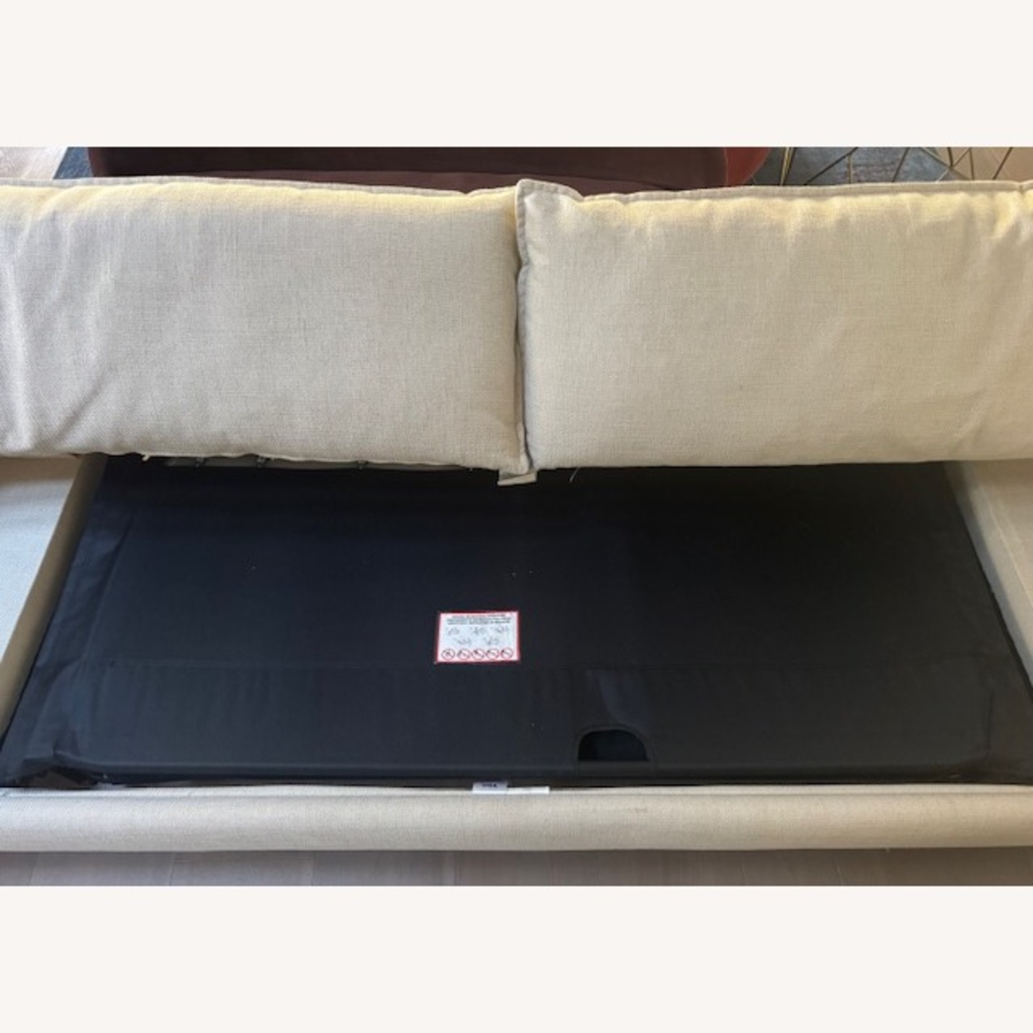 Natural Fabric Sleeper Sofa - image-4