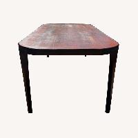 Dark Brown Wood Dining Table