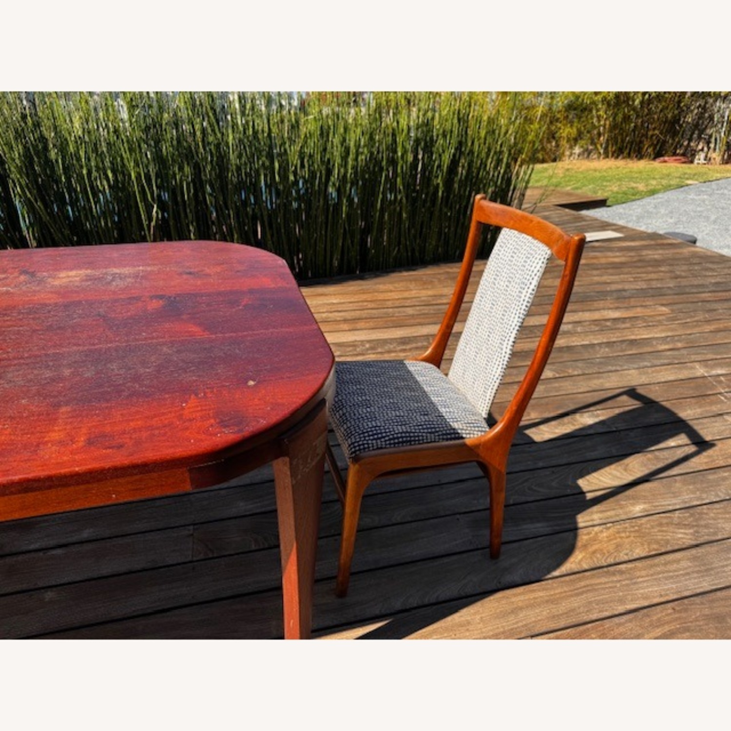 Dark Brown Wood Dining Table - image-9