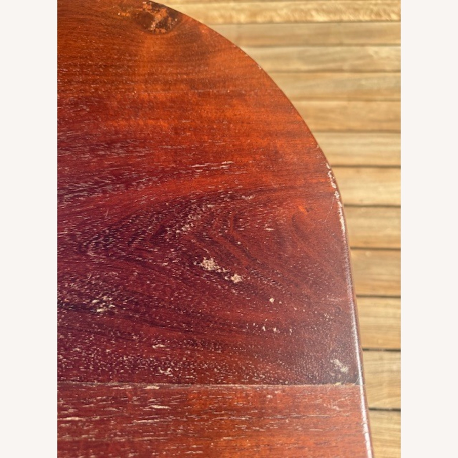 Dark Brown Wood Dining Table - image-5