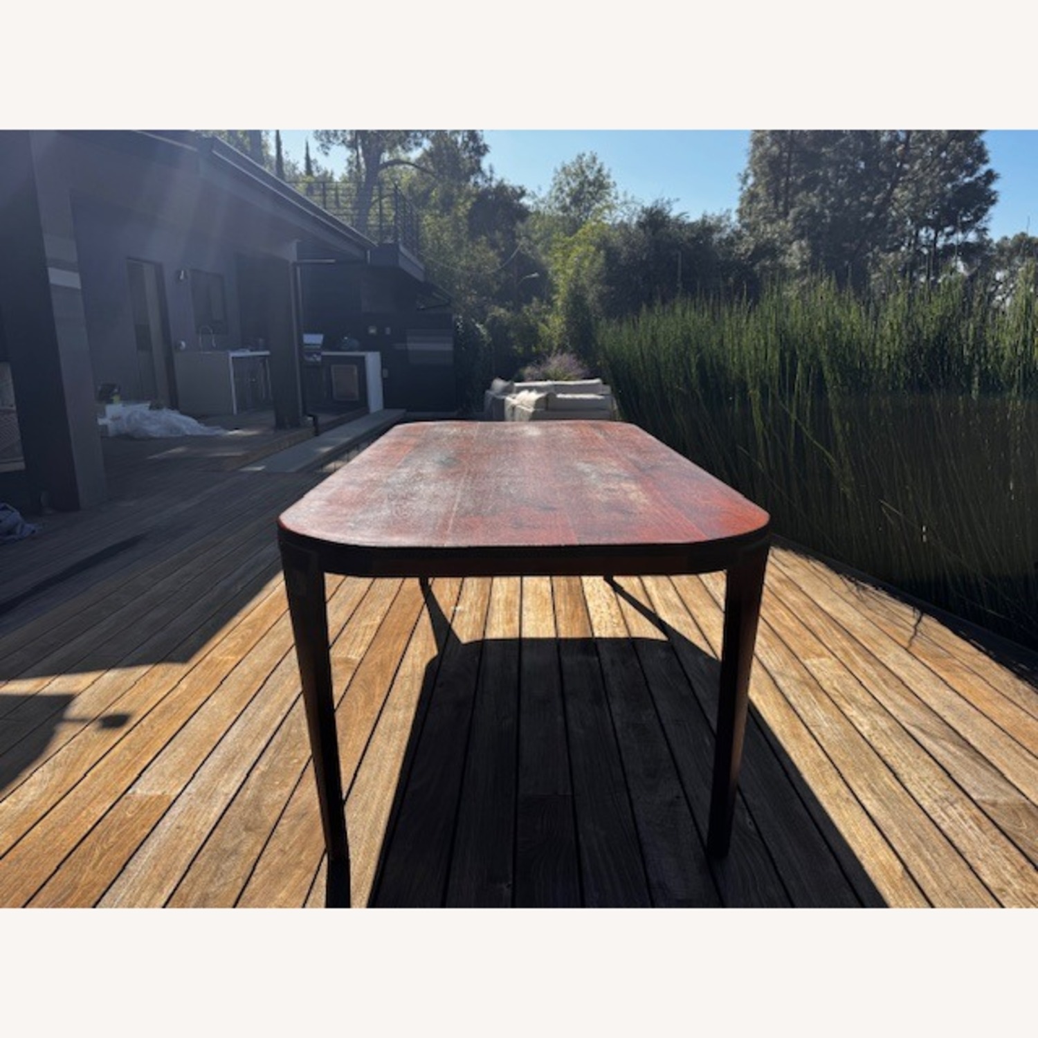 Dark Brown Wood Dining Table - image-2