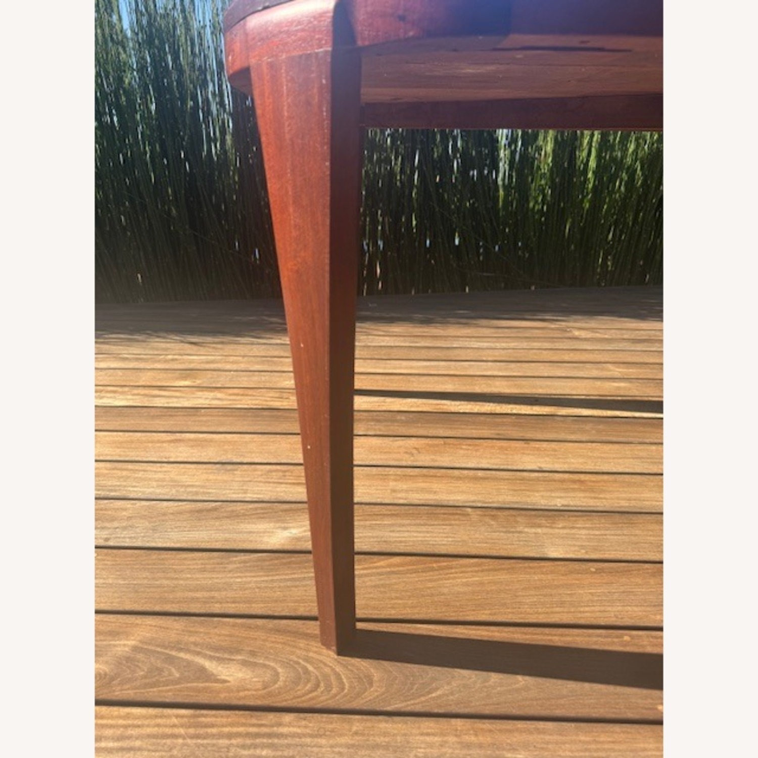 Dark Brown Wood Dining Table - image-8