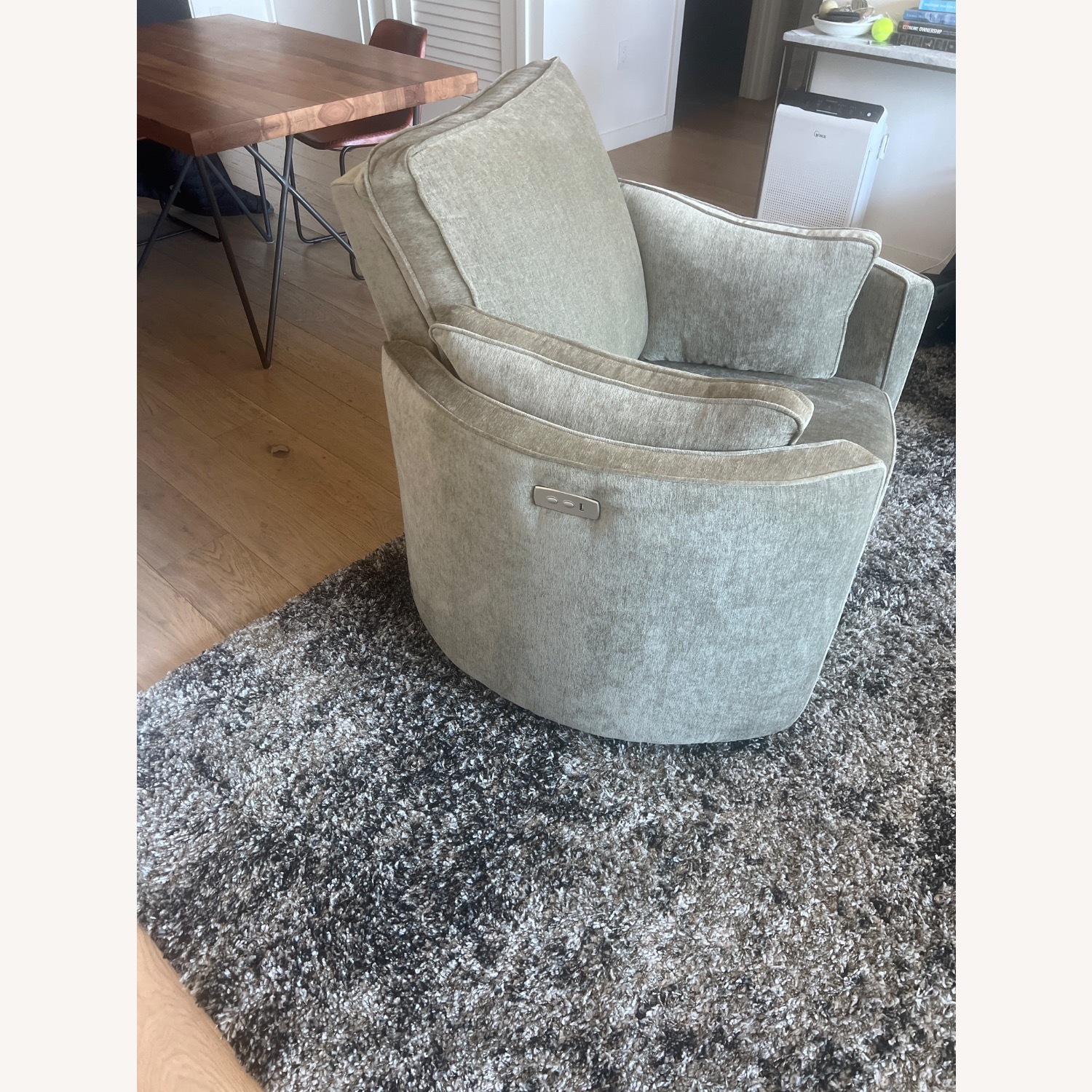 Joybird Corey Swivel Chair Fabric Recliner - image-2