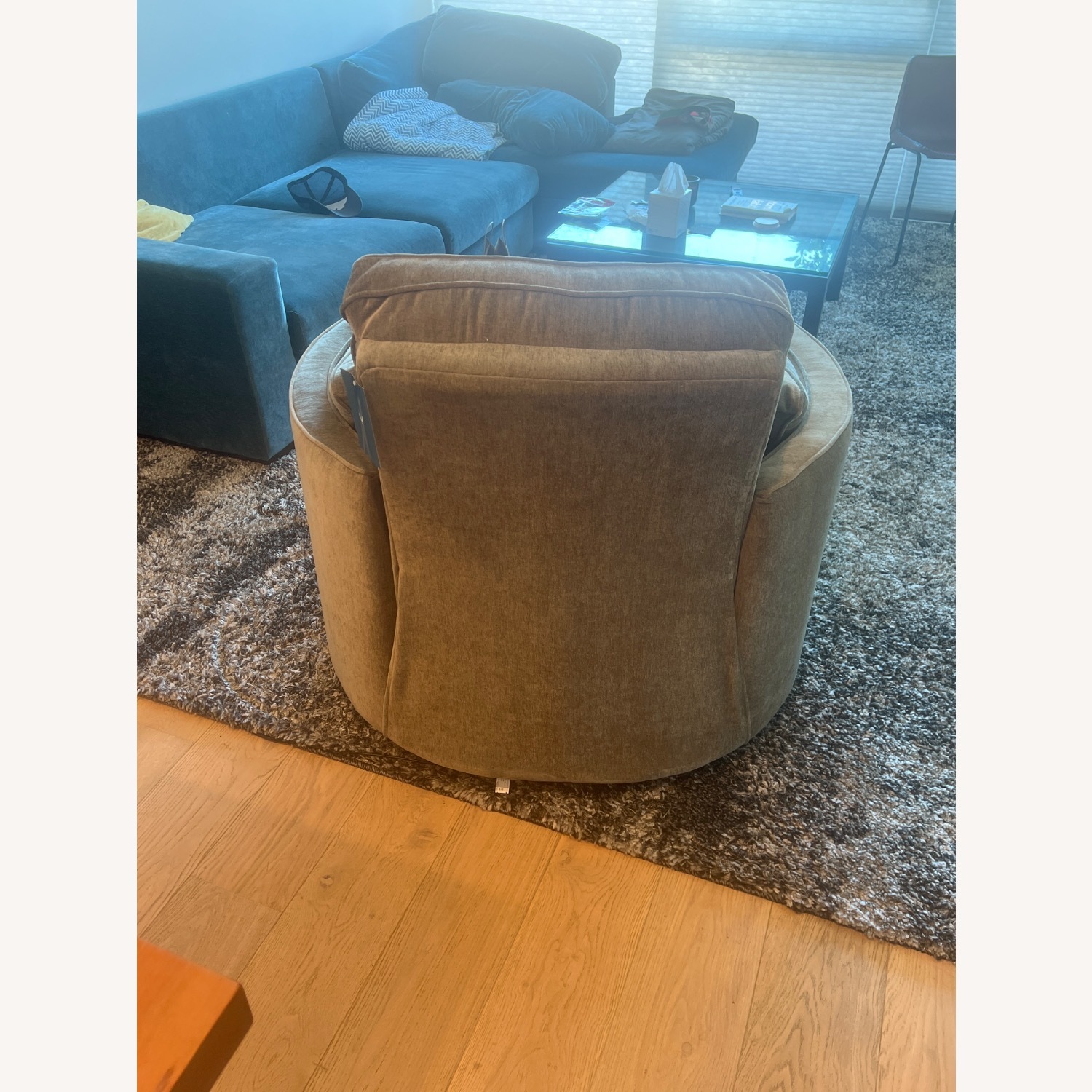 Joybird Corey Swivel Chair Fabric Recliner - image-4