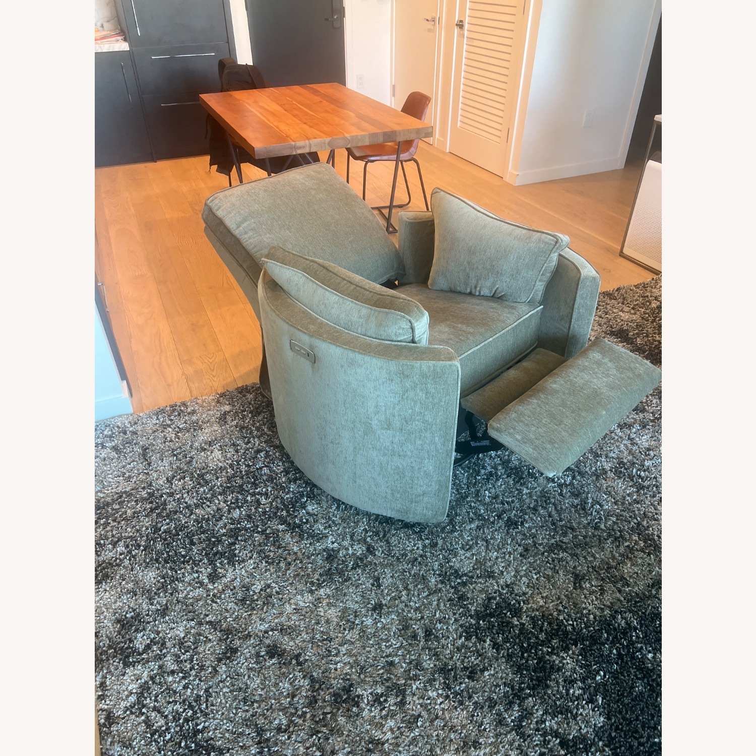 Joybird Corey Swivel Chair Fabric Recliner - image-5