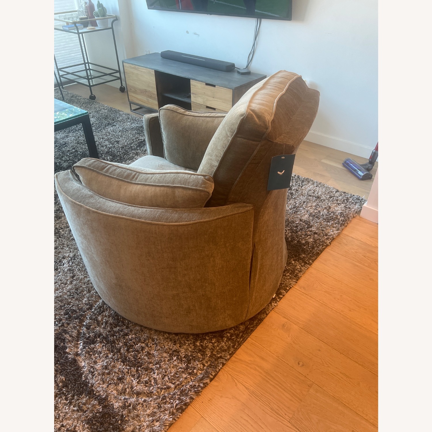 Joybird Corey Swivel Chair Fabric Recliner - image-3