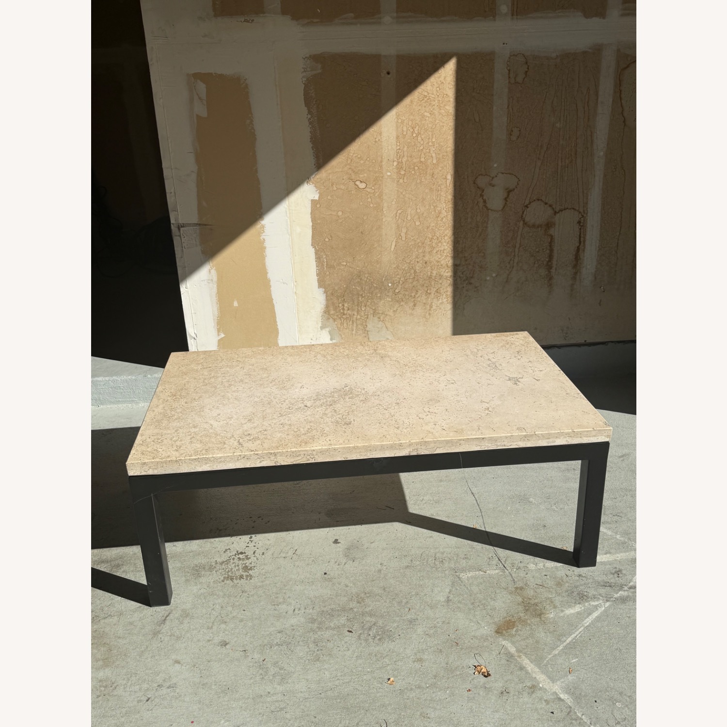 Crate and Barrel Parsons Tavertine  Coffee Table  - image-2