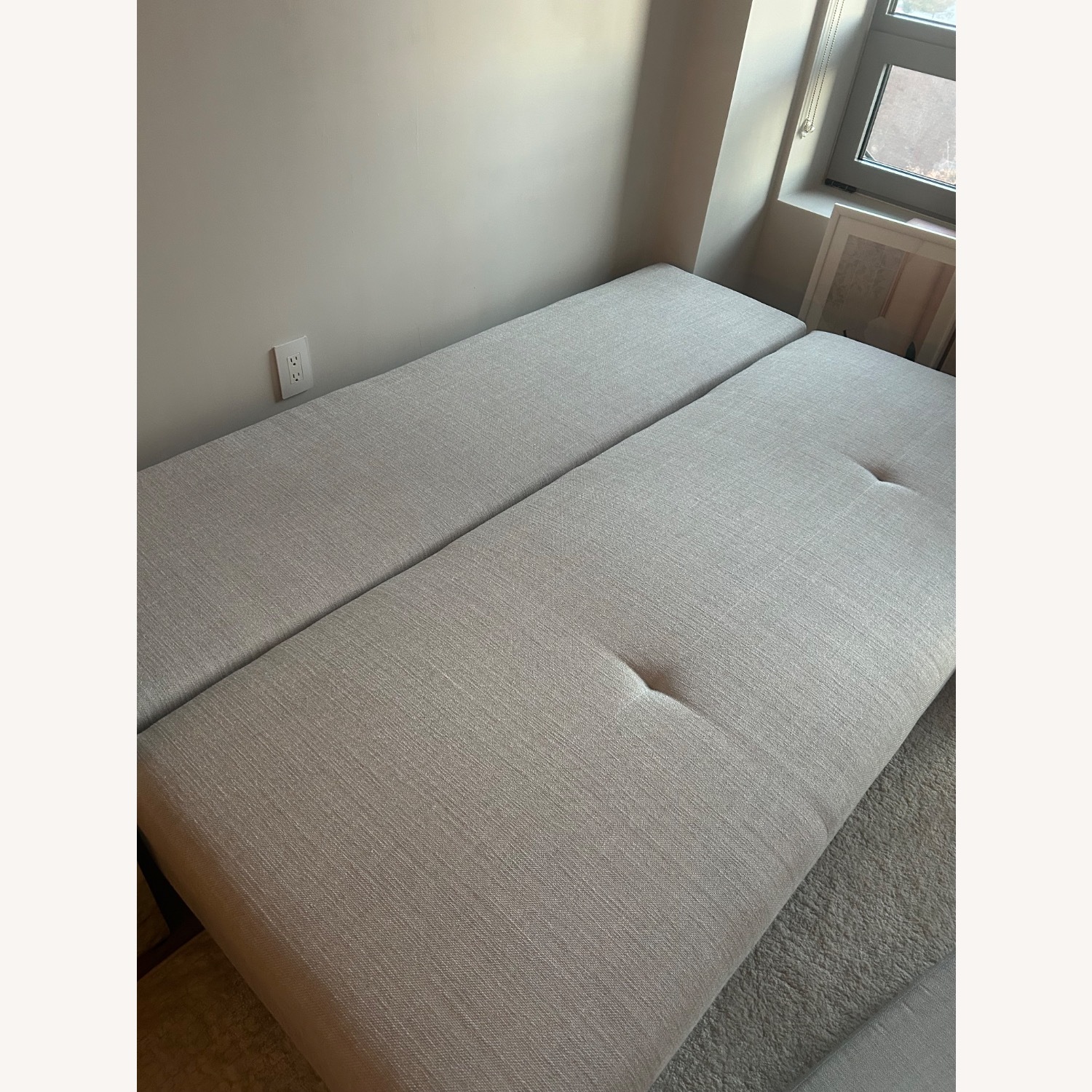 Lazzoni Light Gray Fabric Sleeper Sofa - image-3