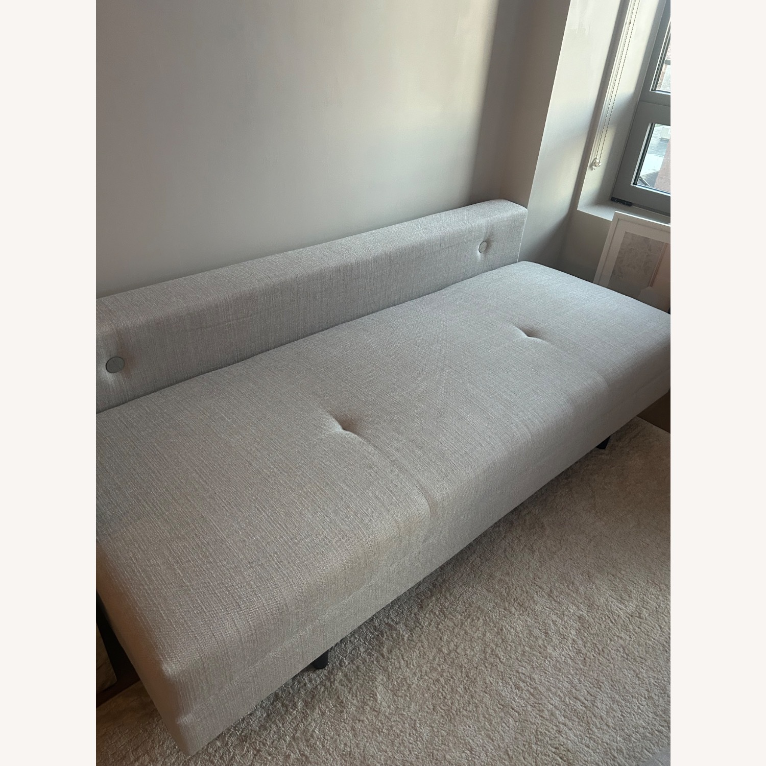 Lazzoni Light Gray Fabric Sleeper Sofa - image-7