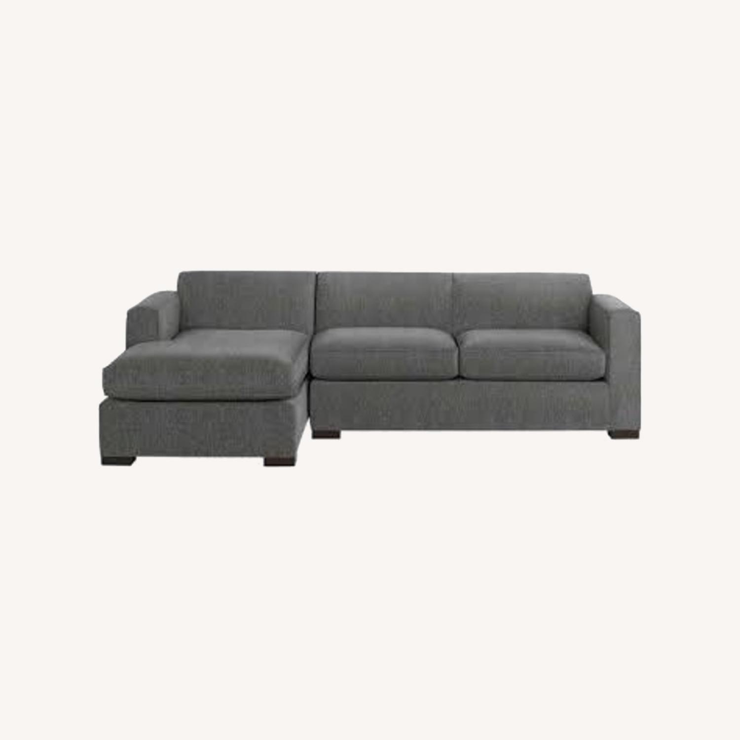 Room & Board 108" Ian Grey Left Chaise Sectional - image-0