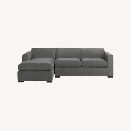 Used Room & Board 108" Ian Grey Left Chaise Sectional for sale on AptDeco