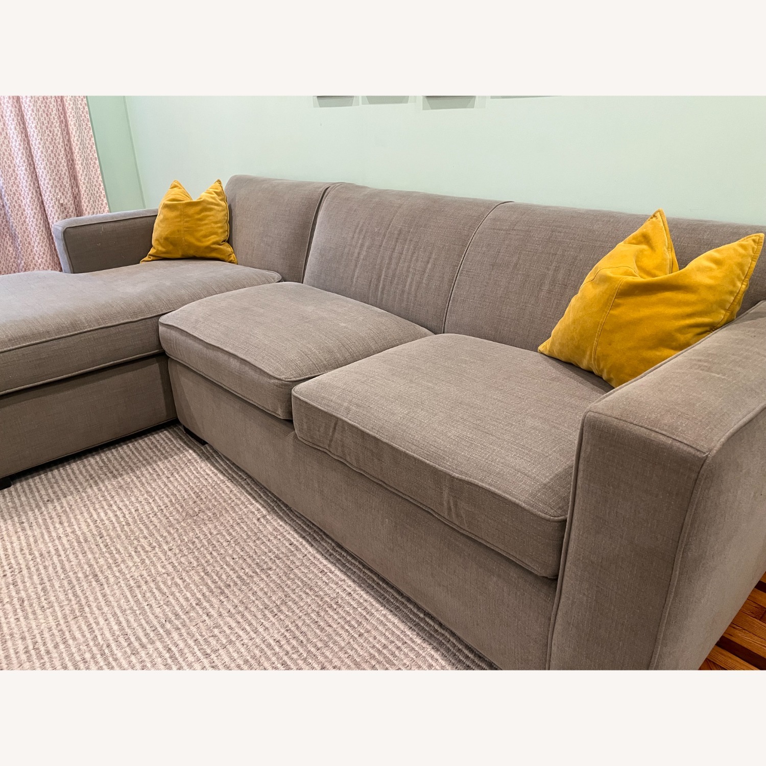 Room & Board 108" Ian Grey Left Chaise Sectional - image-3