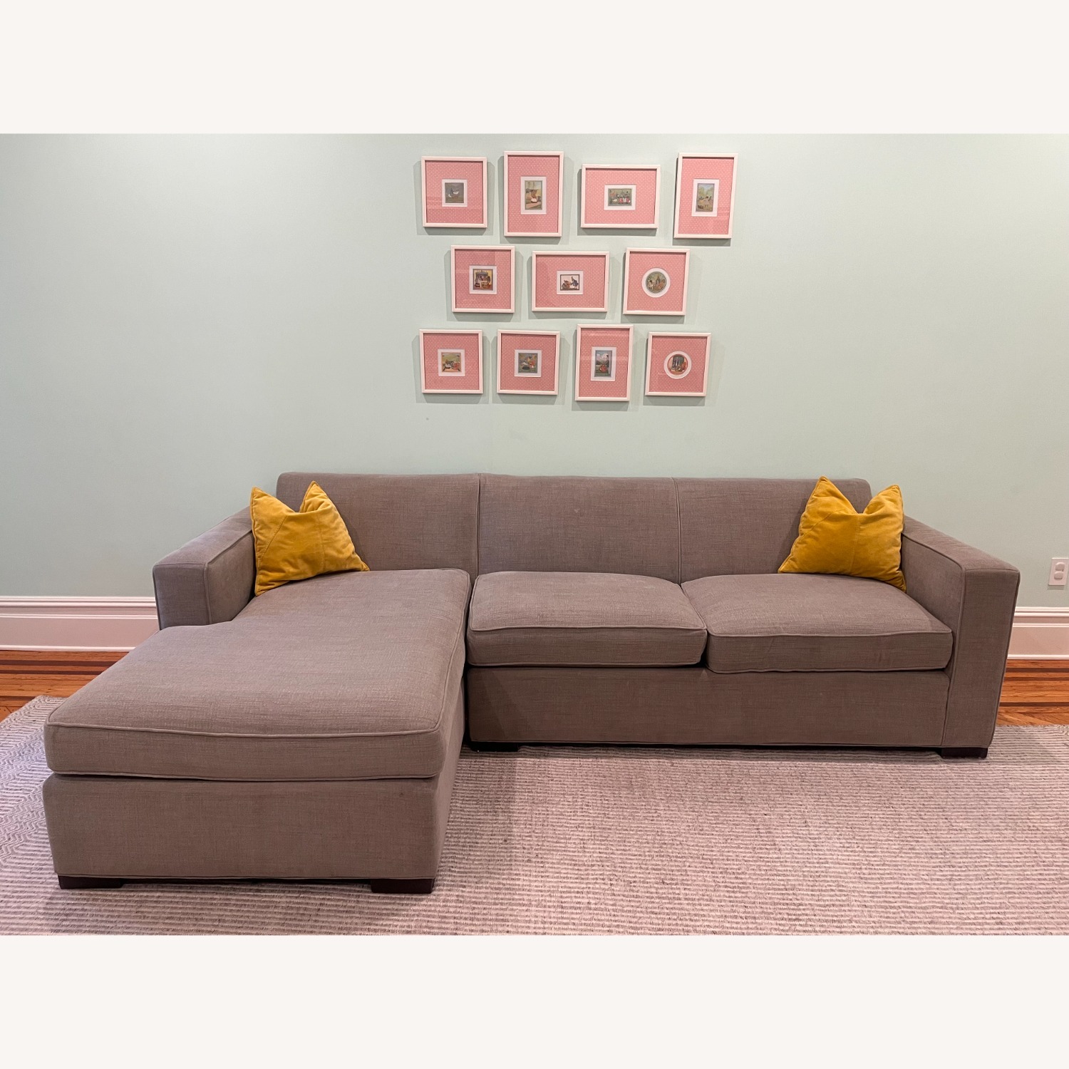 Room & Board 108" Ian Grey Left Chaise Sectional - image-2